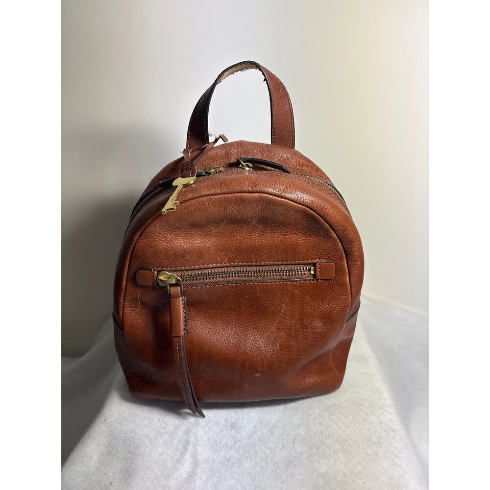 Fossil Backpack purse genuine cowhide leather